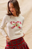 SO ME Christmas Candy Cone Cropped Sweater