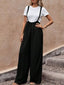 Wide Leg Suspender Overalls