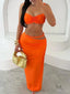 Sweetheart Neck Cami and Maxi Skirt Set