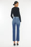 Kancan High Rise Wide Waistband Slim Straight Jeans