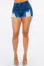 American Bazi High Waist Distressed Denim Shorts