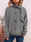 Striped Button Up Long Sleeve Cardigan