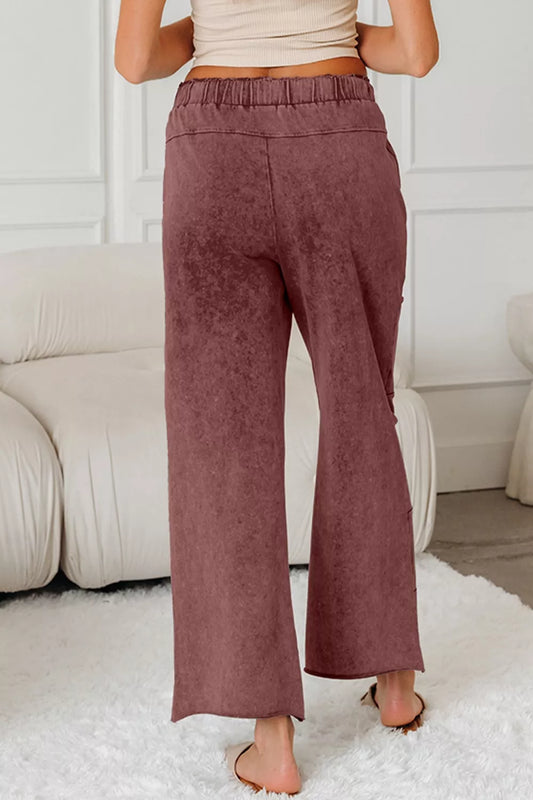 Wash Wide Leg Pants
