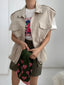 Drawstring Zip Up Vest Coat