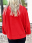 Letter Round Neck Dropped Shoulder Sweatshirt
