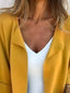 Full Size Open Front 3/4 Sleeve Casual Cardigan Plus Size