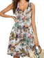 Printed Surplice Sleeveless Dress