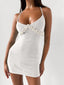 Flower Halter Neck Mini Dress