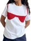 Full Size Bra Graphic Short Sleeve T-Shirt Plus Size
