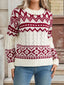 Christmas Cable Knit Long Sleeve Sweater