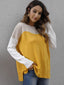 Color Block Round Neck Sweater