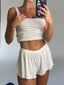 Square Neck Tank and Shorts Set