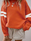 Stripe Round Neck Long Sleeve Sweatshirt