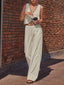 V-Neck Vest and Pants Set