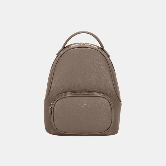 David Jones PU Leather Handle Backpack