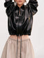 Drawstring Hem Zip Up Jacket