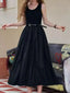 Round Neck Sleeveless Midi Dress