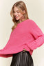 ADORA Puff Sleeve Cozy Sweater Top