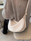 Adjustable Strap Crescent Crossbody Bag