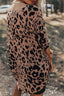 Leopard V-Neck Half Sleeve T-Shirt