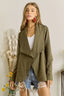 ADORA French Terry Zip Up Moto Jacket