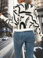 Number Print Zip Up Jacket