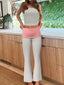 Contrast Trim Tank and Pants Active Set