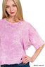 Zenana Acid Crinkle-Washed Oversized T-Shirt