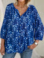 Botanical Print Button Up Shirt