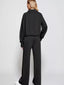 Full Size Half-Zip Sweatshirt and Wide-Leg Pants Set Plus Size