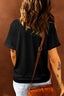 THANKFUL Sequin Round Neck Short Sleeve T-Shirt