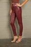 Ivy Lane PU High Waist Straight Pants