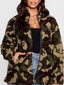 Camouflage Zip Up Oversized Jacket