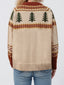 Graphic Round Neck Long Sleeve Sweater