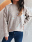 Sequined Embellished Round Neck Sweater
