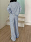 Striped Long Sleeve Top and Pants Set