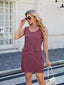Scoop Neck Sleeveless Mini Tank Dress