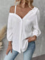 Asymmetrical Cold Shoulder Shirt