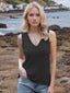 Tie Shoulder V-Neck Sweater Vest