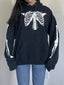Drawstring Skeleton Long Sleeve Hoodie