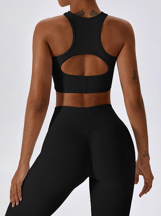 Basic Bae Cutout Racerback Active Tank