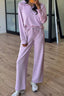 Half Sleeve Kangaroo Pocket Hoodie and Pants Set