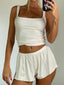 Square Neck Tank and Shorts Set