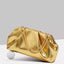 Ruched Shoulder Bag with Chain Strap