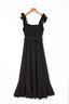 Square Neck Tie Shoulder Dress