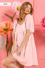 BiBi Washed Linen Tiered Midi Dress with Puff Sleeves
