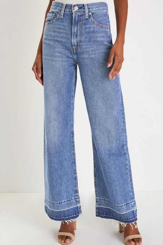 Wide Leg High Waist Jeans