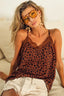 BiBi Lace Leopard Print Cami Top