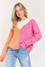 ADORA Colorblock Comfy Sweater Top