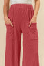 BiBi 2tone Cord Rib Waist Band Side Pocket Pants